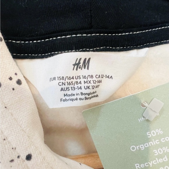 NWT H&M fleece lined hoodie size US 16/18 - Picture 9 of 9